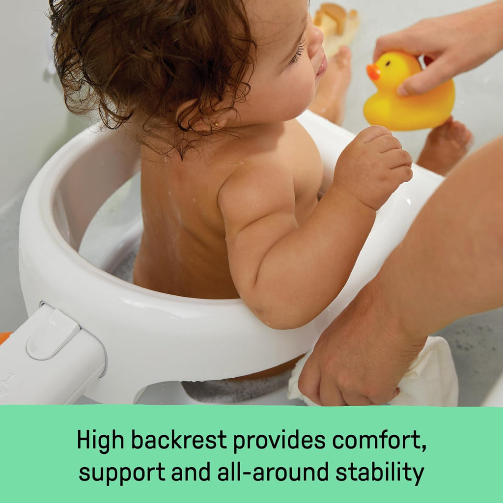 My Bath Seat for Sit-Up Baby Bathing, Sure & Secure Suction Cups, ASTM Safety Tested & Approved, Backrest