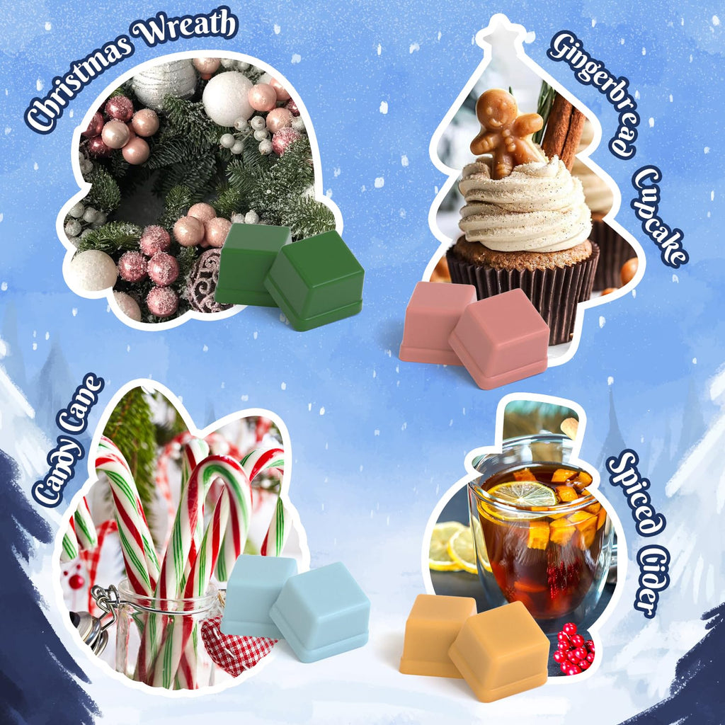 Winter Scented Wax Melts, Holiday Soy Wax Cubes for Wax Warmer