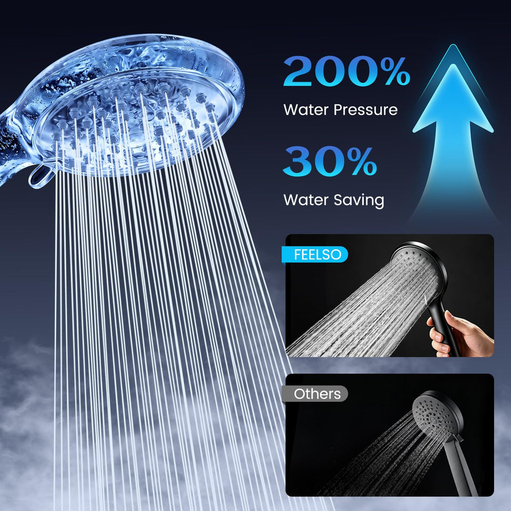 Shower Head with Handheld, High Pressure Hand Held Shower Head