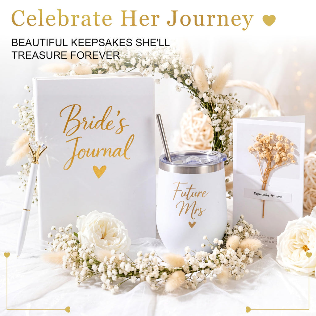 Bridal Shower Gift Basket for Bride, Engagement, Bride to Be