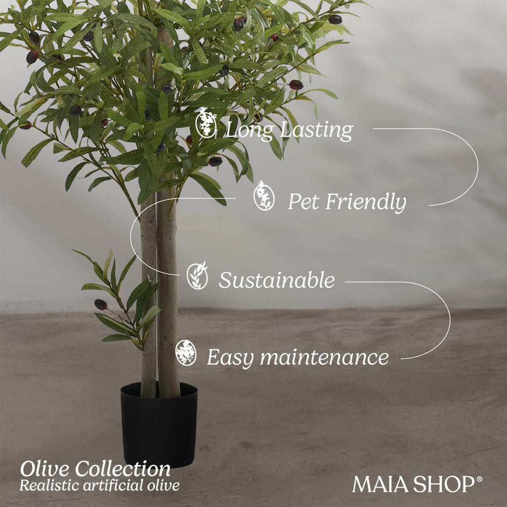 Artificial Olive Tree - 6ft Indoor Faux Plant