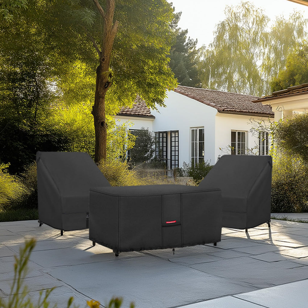 Rectangular Fire Pit Table Cover 48 x 28 inch, Black