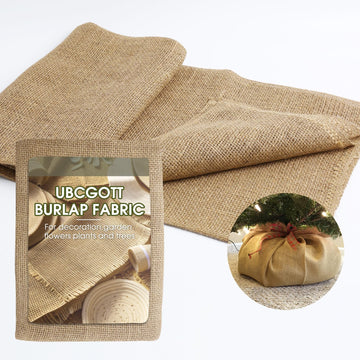 Gardening Burlap Roll - Multipurpose Natural Burlap Fabric (40 Inch x 30 Feet)