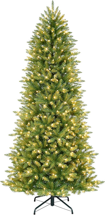 International 6.5ft Pre-Lit Slim Fraser Fir Artificial Christmas Tree