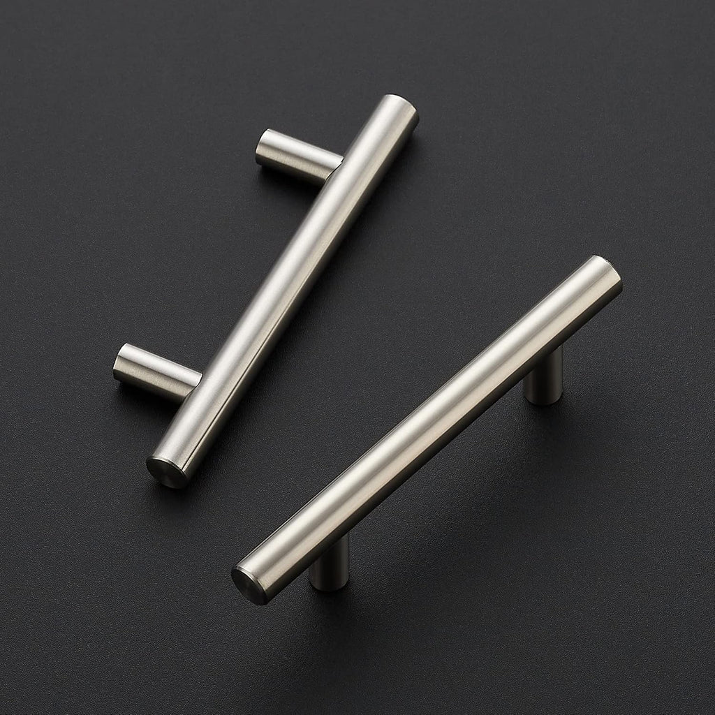 30 Pack | 5'' Cabinet Pulls Satin Nickel Stainless Steel Kitchen Drawer Pulls Cupboard Pulls Brushed Nickel Cabinet