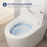Smart Toilet, Eridanus One Piece Tankless Toilet with Bidet Built in, Foot-Sensor, Off-Seat Auto Flush