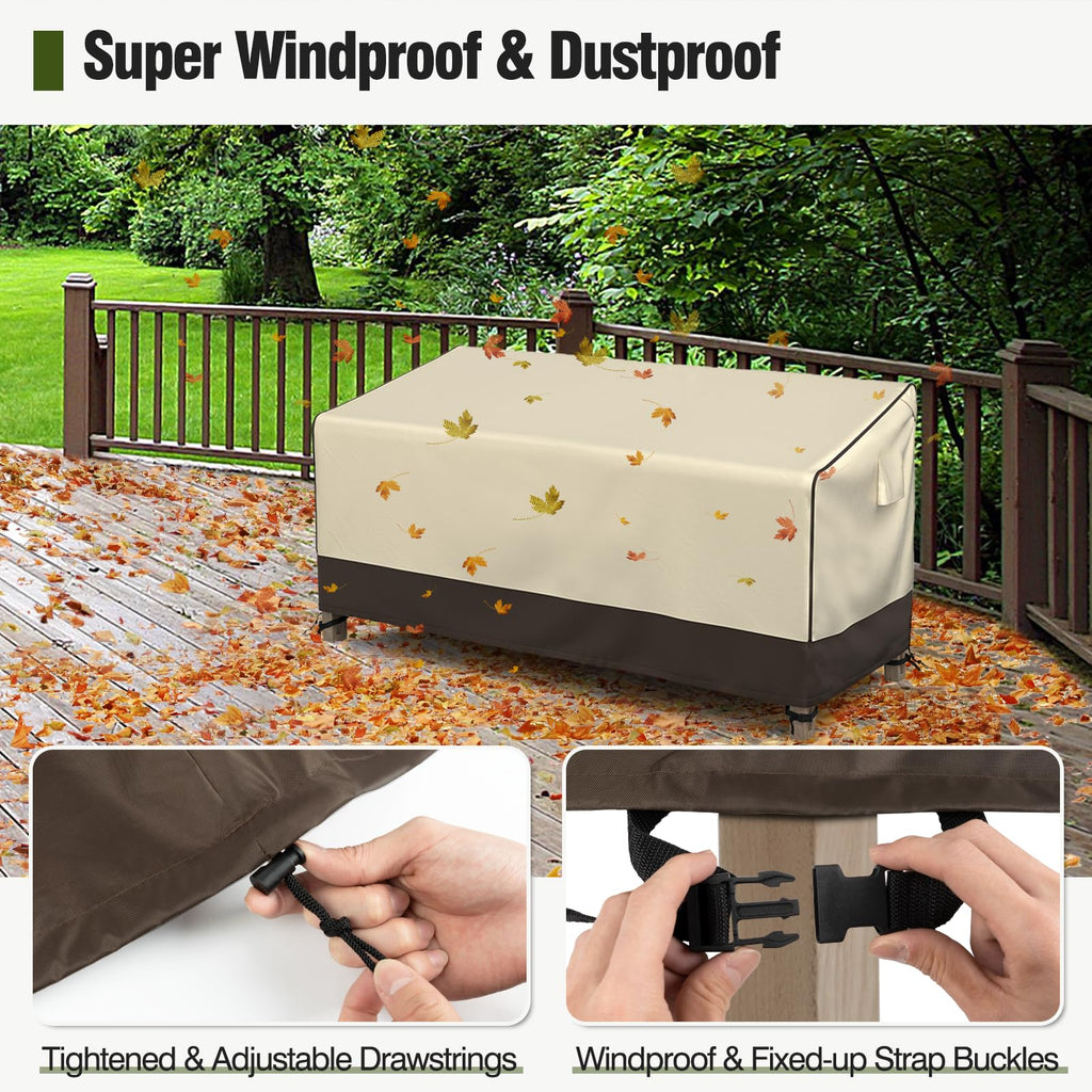 Outdoor Couch Cover Waterproof, Patio Furniture Covers for 3-Seater Couch, Fits up to 88" W x 40" D x 35" H