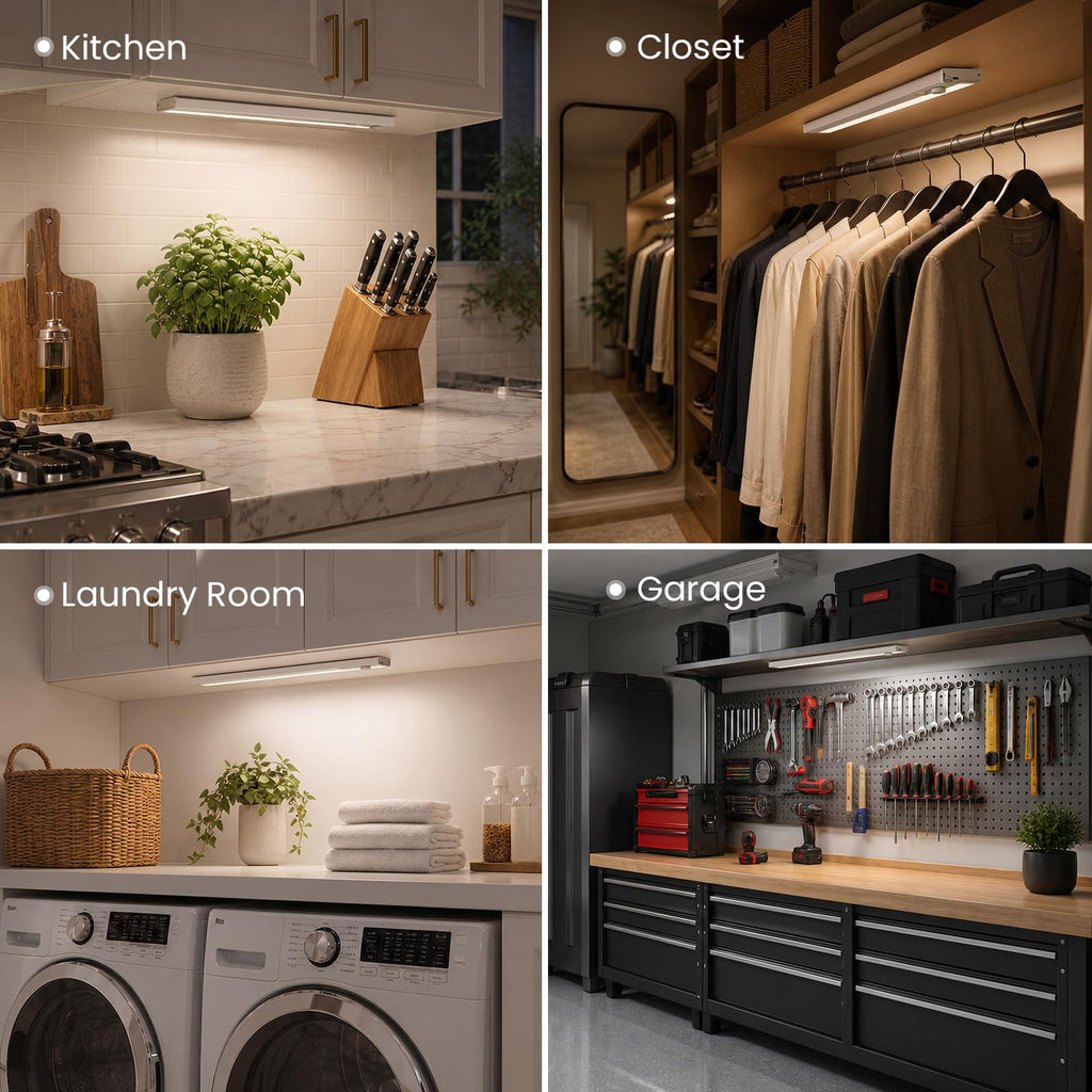 16.5" Under Cabinet Lighting, Motion Sensor Closet Light