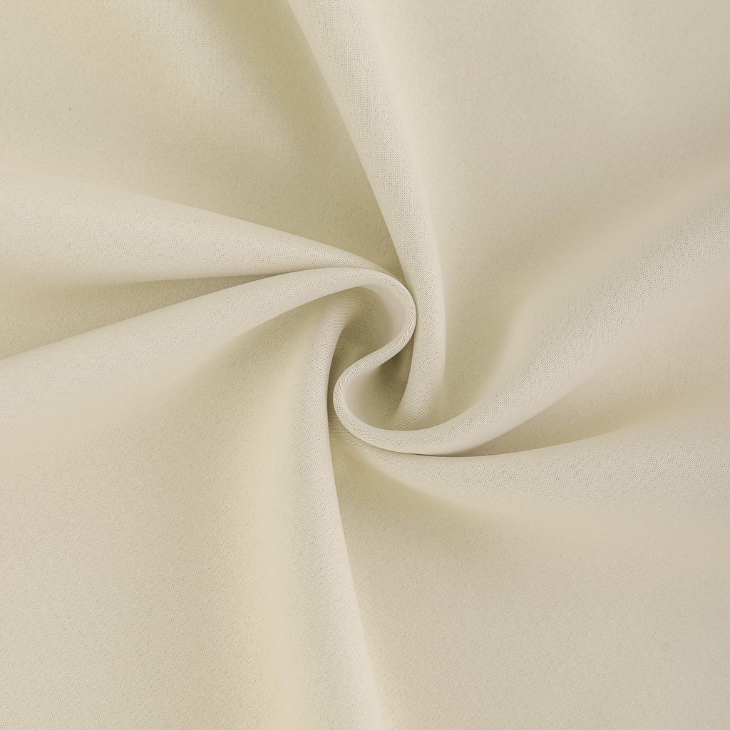Cream Pinch Pleated Blackout Curtains with Hooks - 144 inches Extra Long Room Darkening Thermal Insulated Window