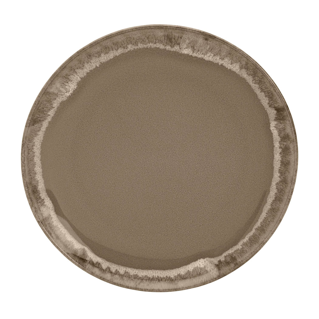Gallery Tuscan Collection Reactive Glaze 12 Piece Stoneware Dinnerware Set Dining Kitchen Tableware Plates Bowls