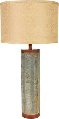 Sunnydaze 31" Modern Table Lamp with Copper Accents - Table Top Lamp