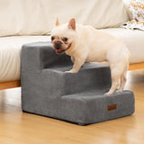 Dog Stairs for Small Dogs, 3-Step Non-Slip Pet Stairs for Couch Sofa and Chair, Dog Bed Stairs for Puppy