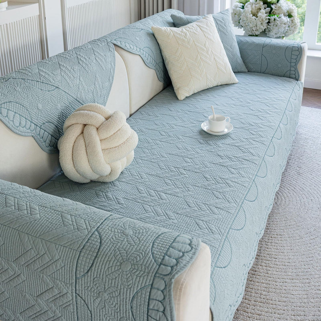 Quilted Couch Covers for Sofa Floral Couch Cover for Sectional Sofa
