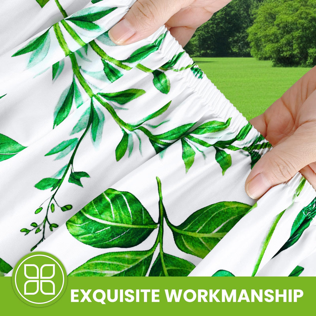 Spandex Printed 4FT Rectangle Table Cloth, Elastic Fitted Table Cover