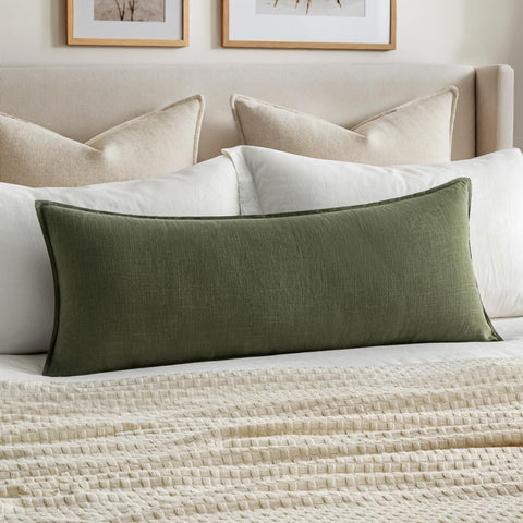 Decorative Long Lumbar Throw Pillow Cover