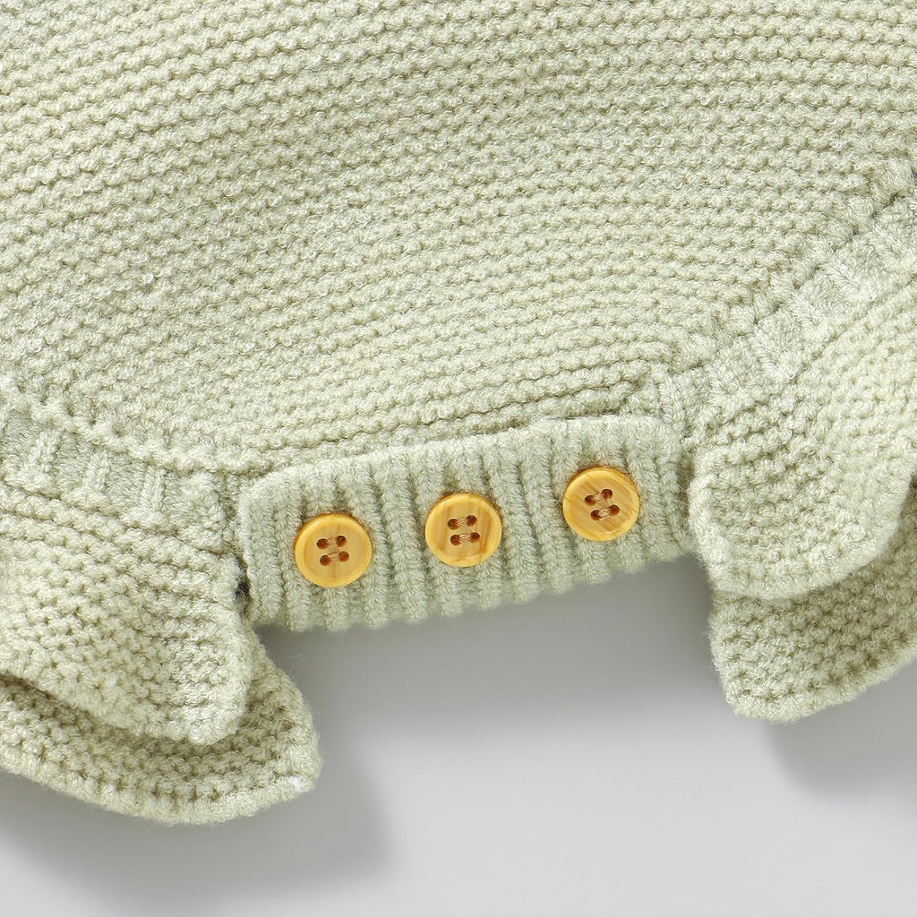 Newborn Girl Outfit Baby Sweater Knit Romper
