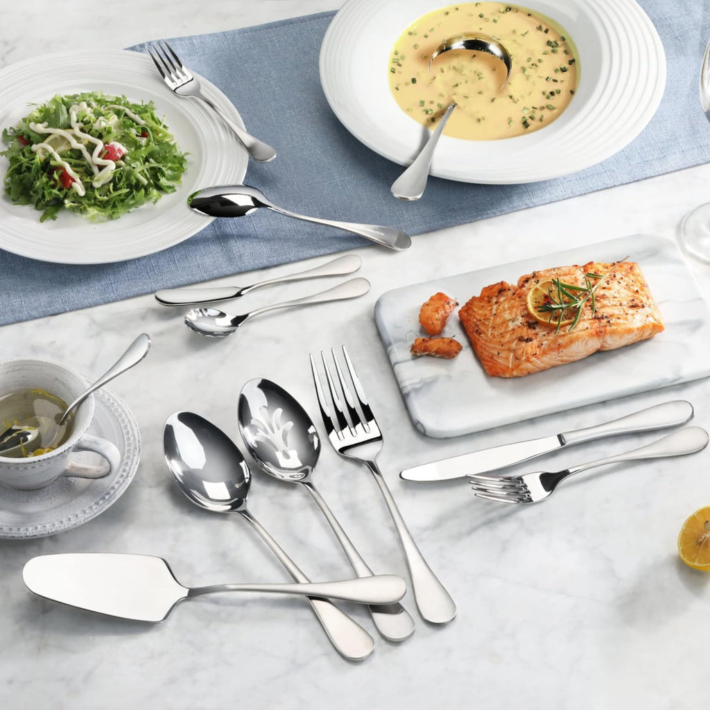 Series Stainless Flatware Set, Window Box, Matte Finish Handle (47-Piece), 504999