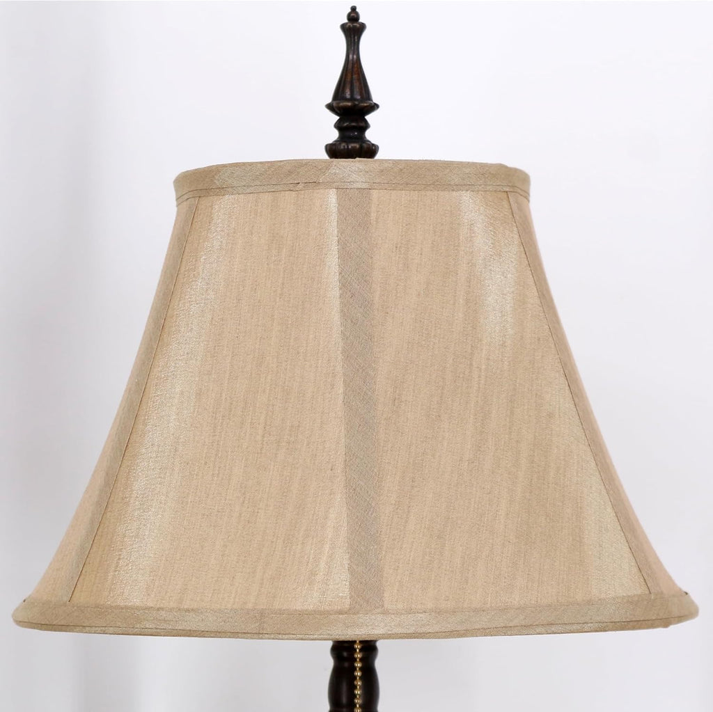 Farmhouse Table Lamp Antique Resin Base Traditional Rustic Mid-Century Desk Lamp 25.5 Inch Tall Office Bedroom