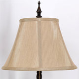 Farmhouse Table Lamp Antique Resin Base Traditional Rustic Mid-Century Desk Lamp 25.5 Inch Tall Office Bedroom