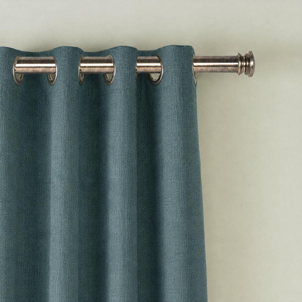 Curtain Rods for Windows 18 - 44 Inch, 1 Inch Heavy Duty Extendable Metal Drapery Rod, Adjustable Curtain Rod with