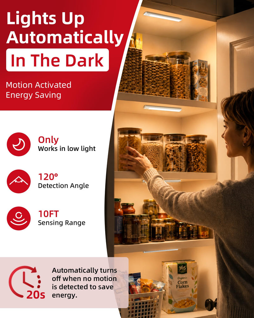 Under Cabinet Lights, Motion Sensor Light Indoor, Closet Lights