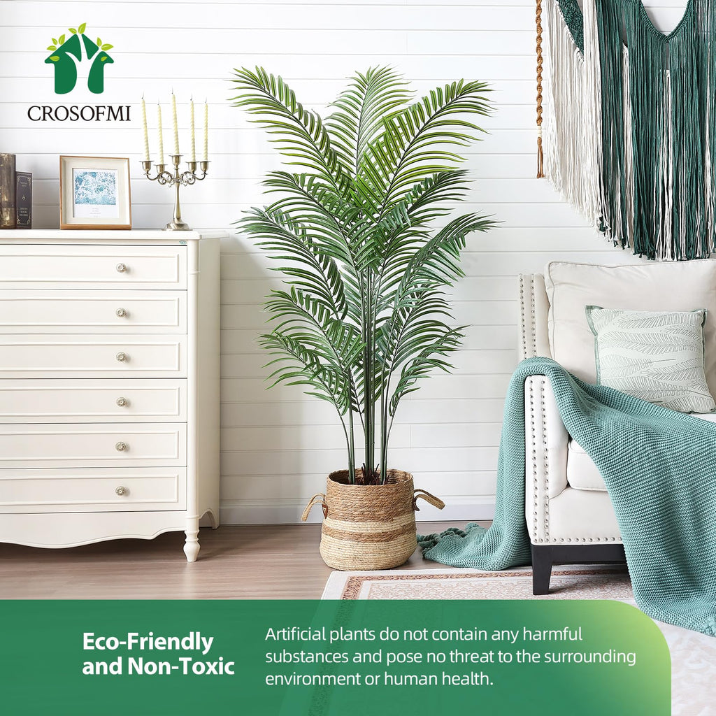 5.5FT Artificial Areca Palm Tree, 15 Leaves, 1 Pack