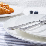 Hammered Silverware Set, 30-Piece Flatware Set