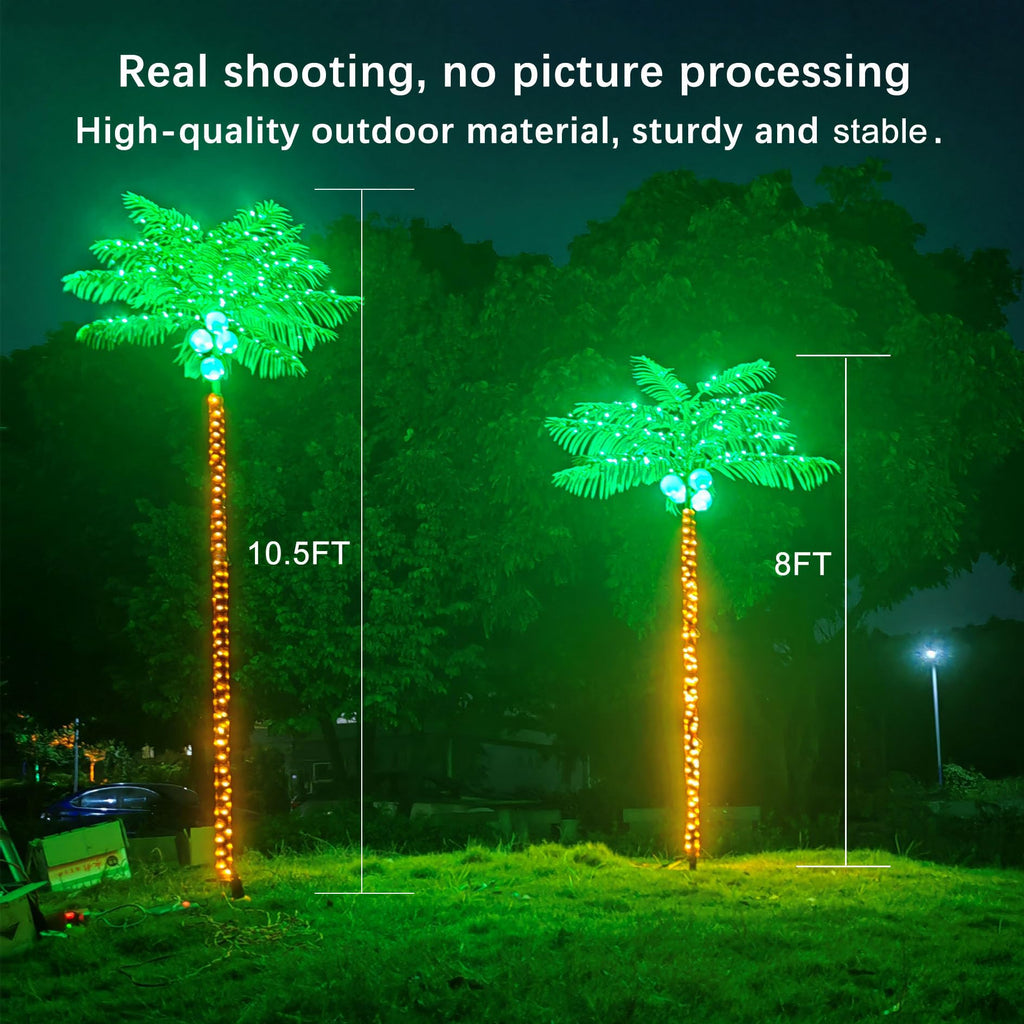 Artificial Palm Tree 8FT Outdoor Lighted Palm Trees
