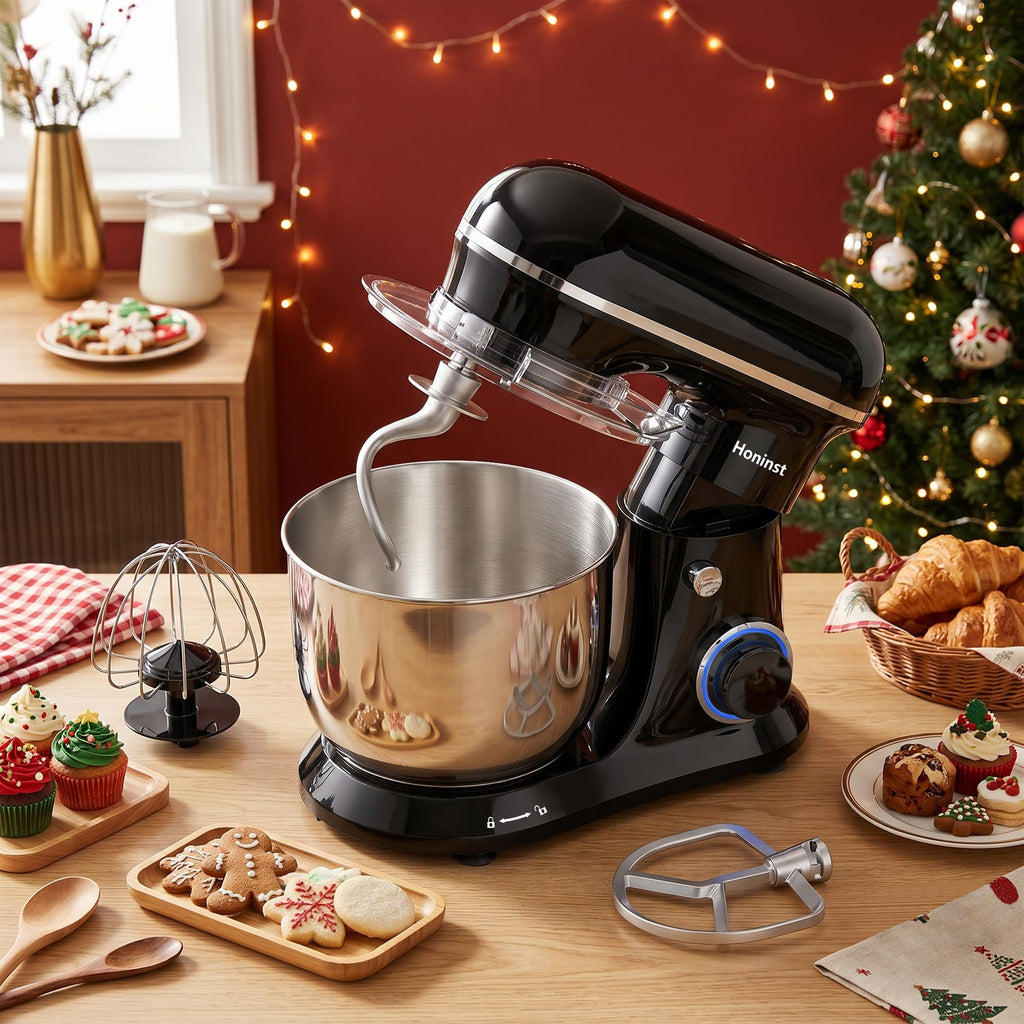 4QT Electric Stand Mixer, 10-Speed Tilt-Head Compact Kitchen Mixer