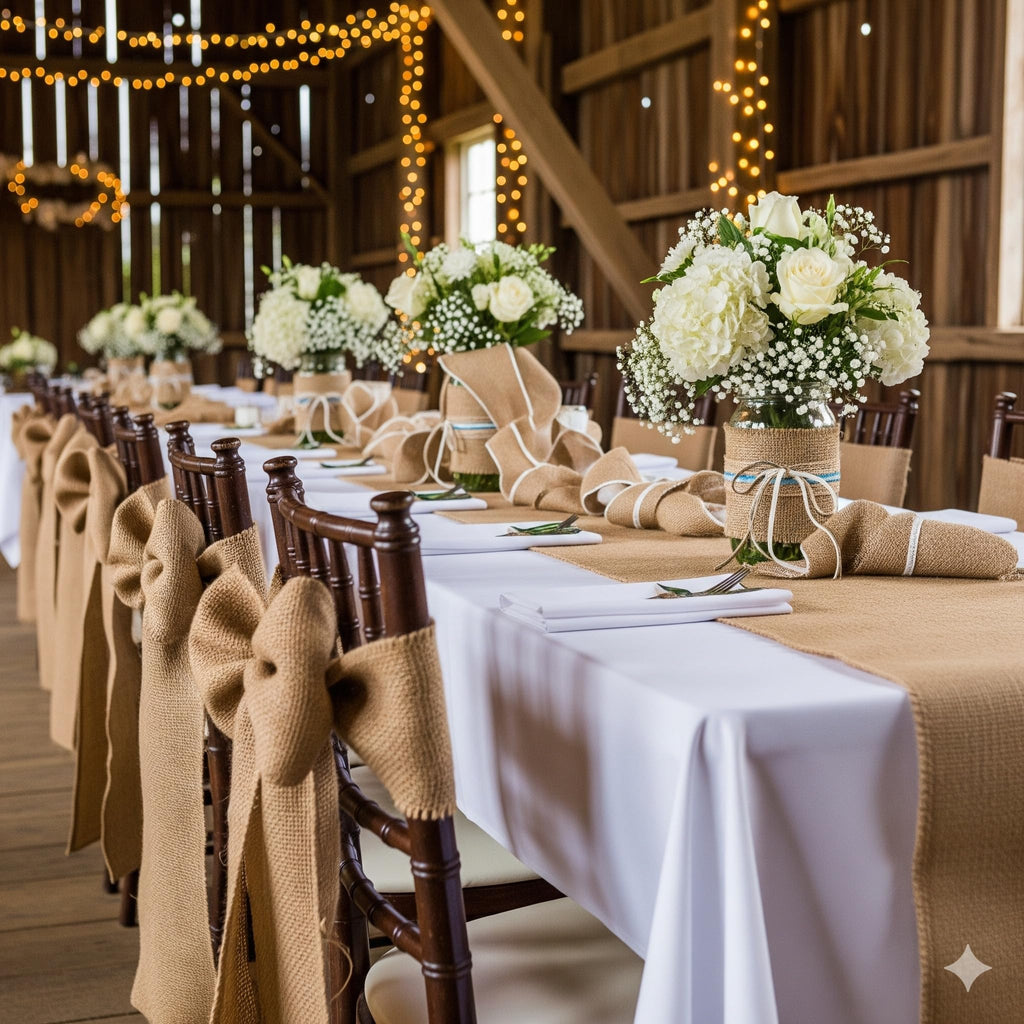 Burlap Fabric Roll | 40-Inch Wide x 150 ft Long | 40" by 50 Yards | Non- Fraying | Tightly Woven | Great for Outdoor