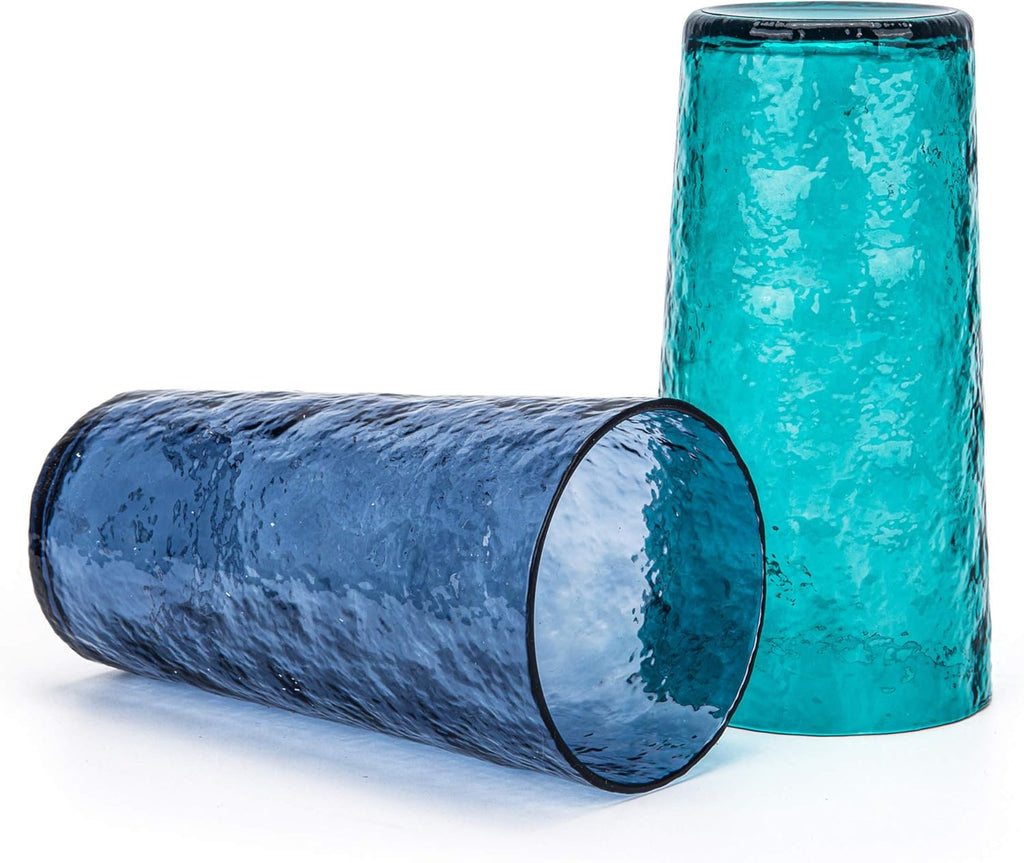18-ounce Acrylic Highball Glasses Plastic Tumbler, set of 6 Blue