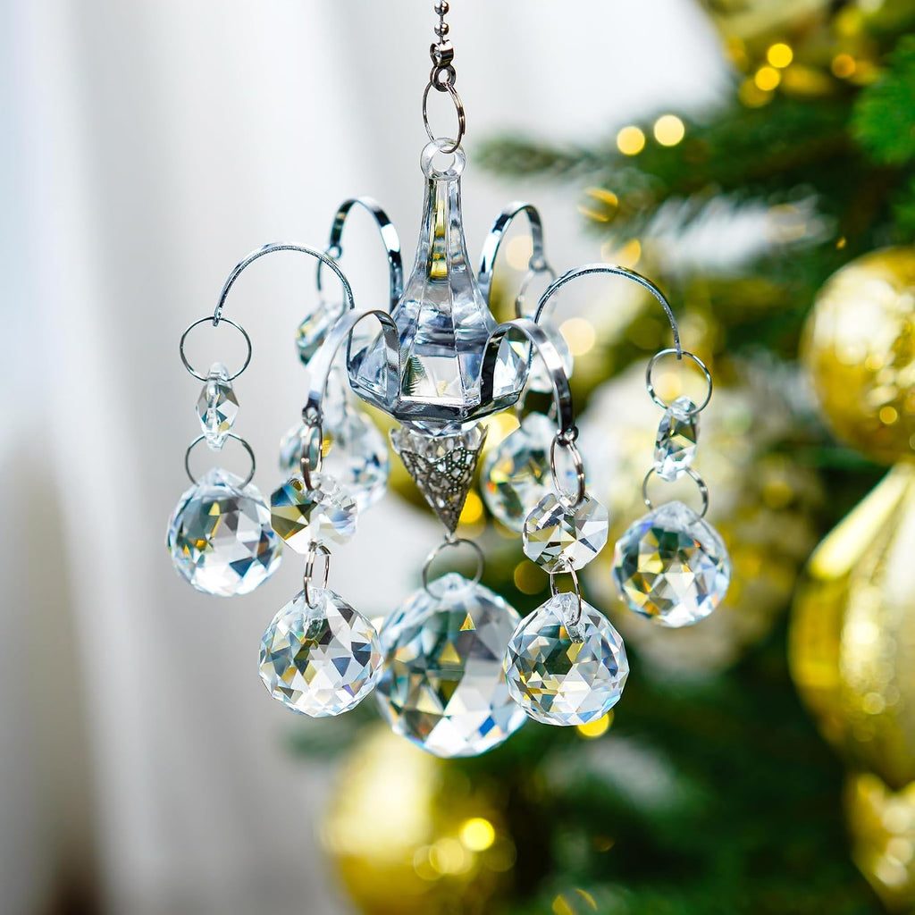 Crystal Ball Prism Suncatcher Rainbow Maker Hanging Ornament Hook Decor - Rainbow Maker Crystal Prism Ball Suncatcher