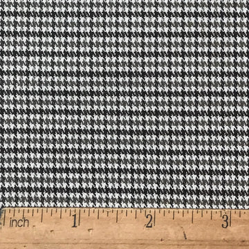 Brown & White Stretch Houndstooth Fabric Medium Weight 59" W x 36" L