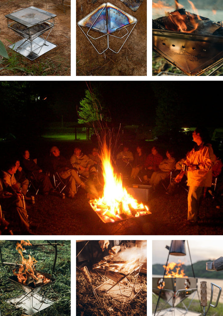 Extra Large Portable Fire Pit Grill Wood Burning
