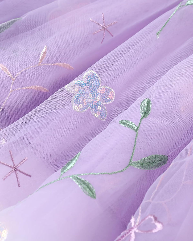Toddler Flower Girl Dress Embroidered Tulle Princess