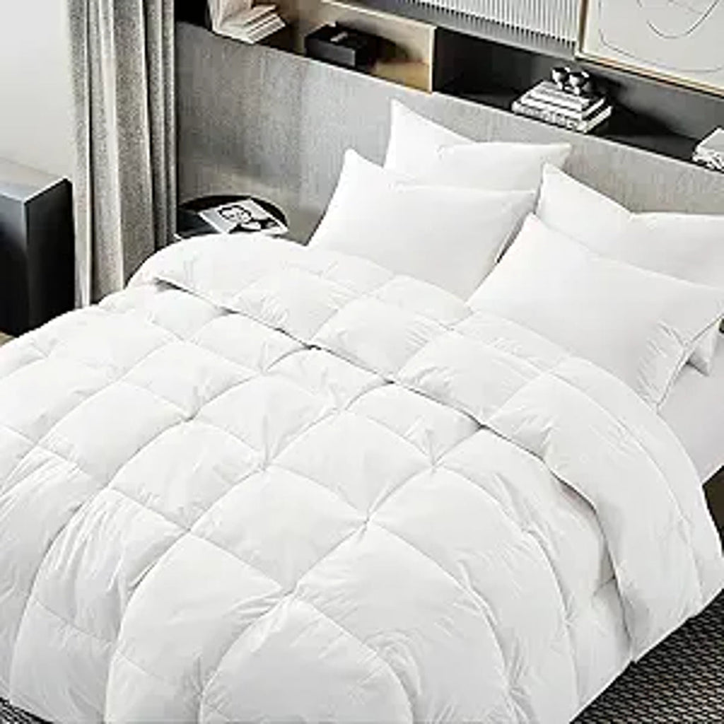 White Goose Feather Down Comforter King, Duvet Insert