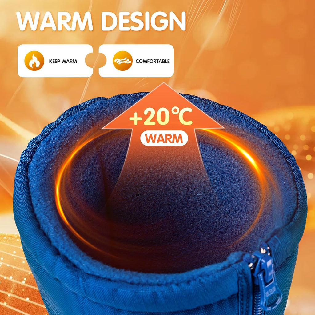 Snow Boots for Kids Waterproof with Zipper Winter Warm Non Slip Cold Weather Outdoor Boys Girls Snow Boots