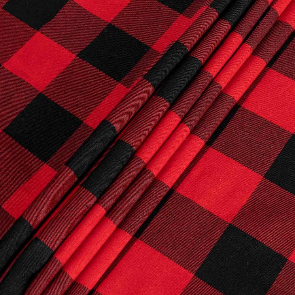 Farmhouse Red and Black Checkered Tablecloth 60x120 Camping Table Cloth