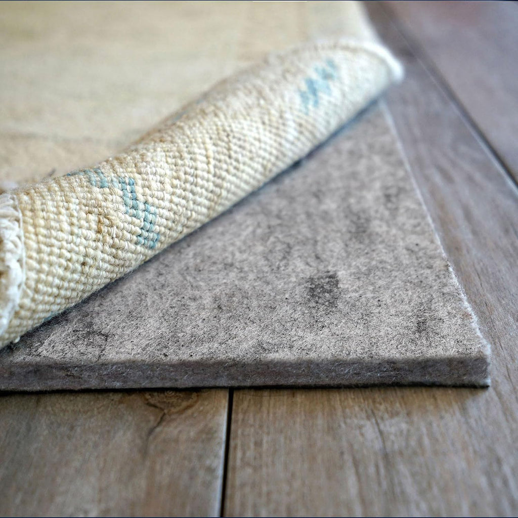 Lock - 5'10" x 8'10" - 1/4" Thick - Felt + Rubber - Premium Non-Slip Rug Pad