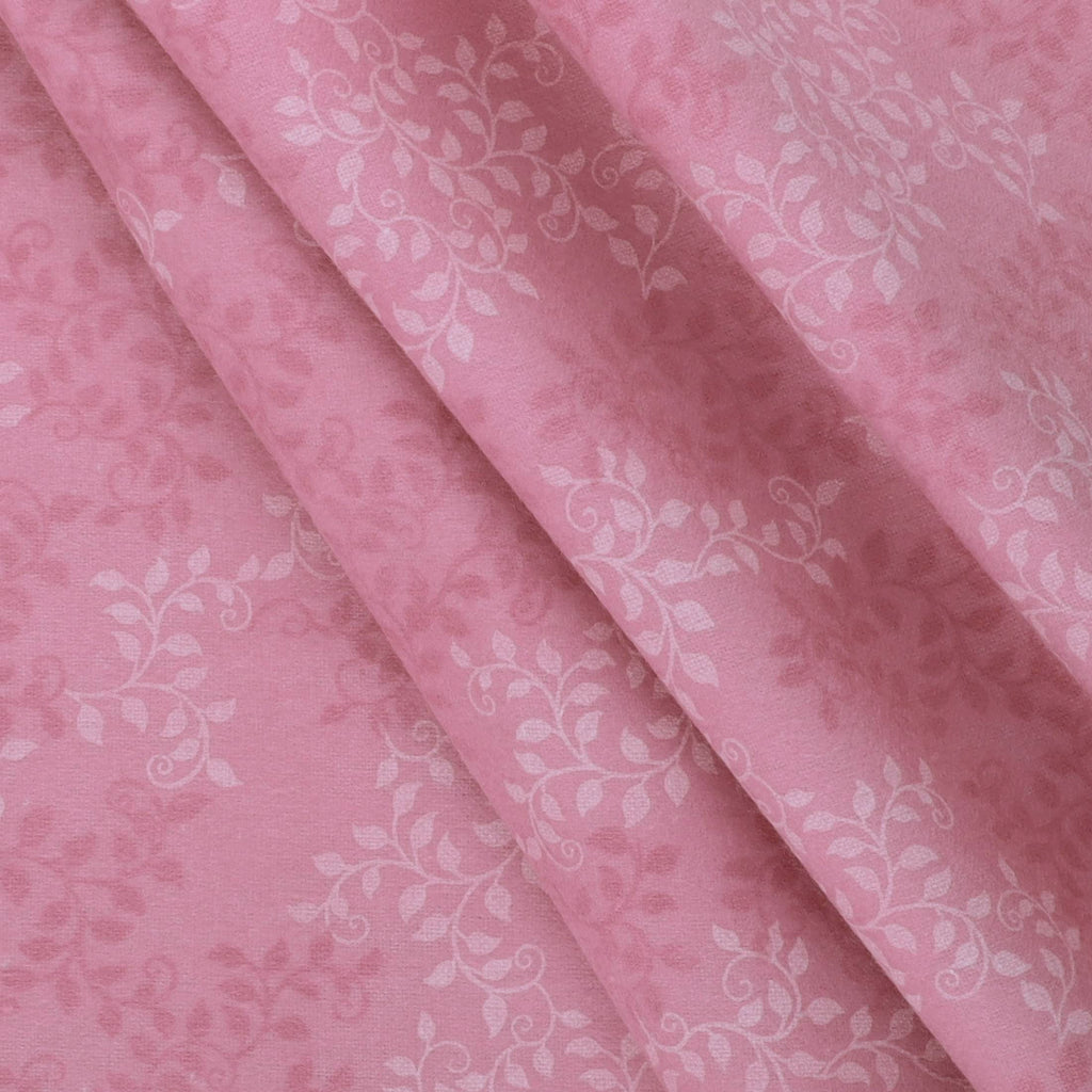 Leaves Flannel Fabric [108in. Wide], Orchid Smoke
