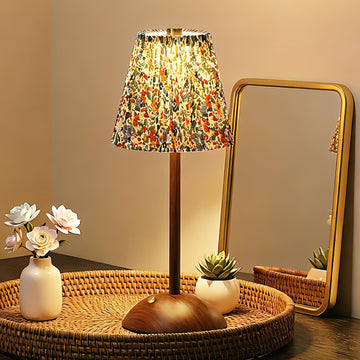 Small Vintage Cordless Table Lamp, Rechargeable Battery Operated Lamp with 3 Color Temperatures Stepless Dimming
