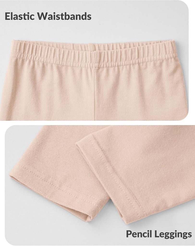 3 Pack Baby Girls Leggings Toddler Cotton Soft Pants Size 18M