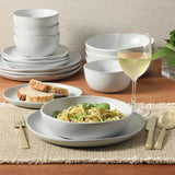 Menlo Park 16-Piece Pottery Clay Stoneware Dinnerware Set