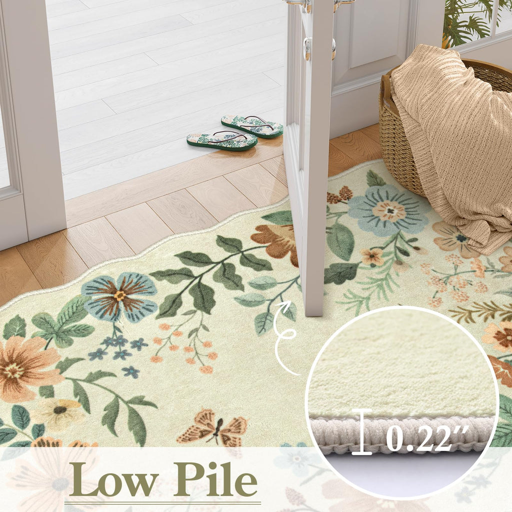 Floral Kitchen Runner Rug, Rug Runners s Non Slip