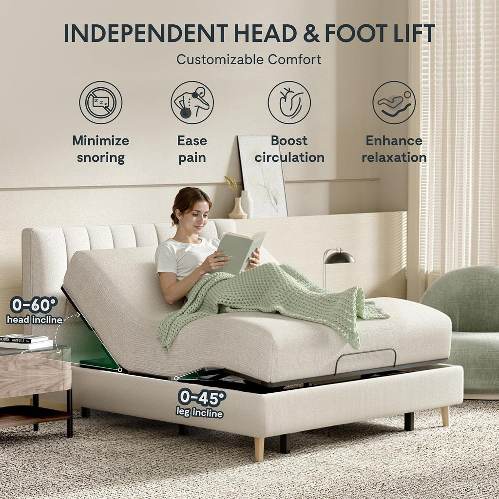 Adjustable Bed Frame Base, Split King, S2E-PRO