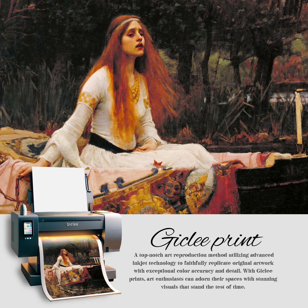 The Lady of Shalott by John William Waterhouse, Canvas Print