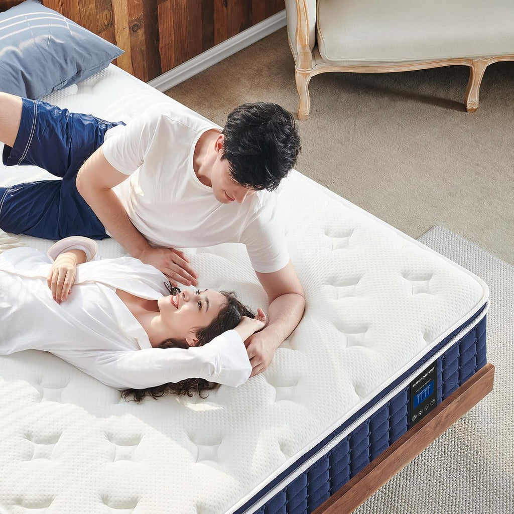 California King Mattress 14 Inch, Hybrid Mattress for Adults | Medium Firm Feel for all Sleepers, 4 Layer Premium