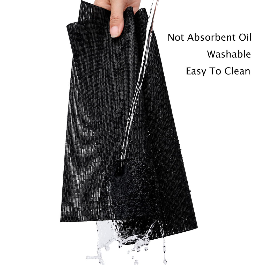 Black Placemats Set of 8 Kitchen and Dining Table Placemats