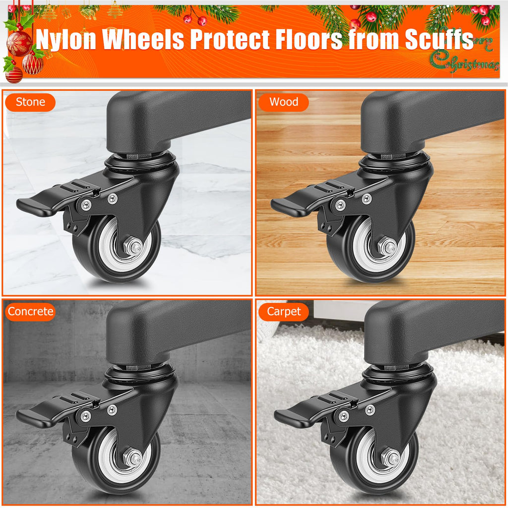 Rolling Christmas Tree Stand with Wheels Universal Base 7.5FT Artificial Tree