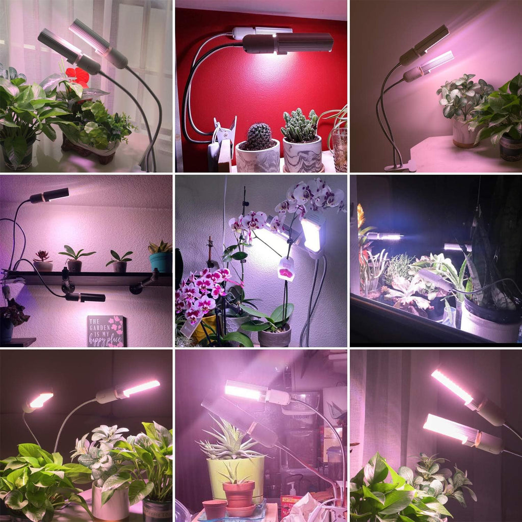 LED Plant Grow Bulbs for Grow Light for Indoor Plants, Sun Light, 44 LEDs of 17W (50W Fluorescent Bulbs Equivalent)